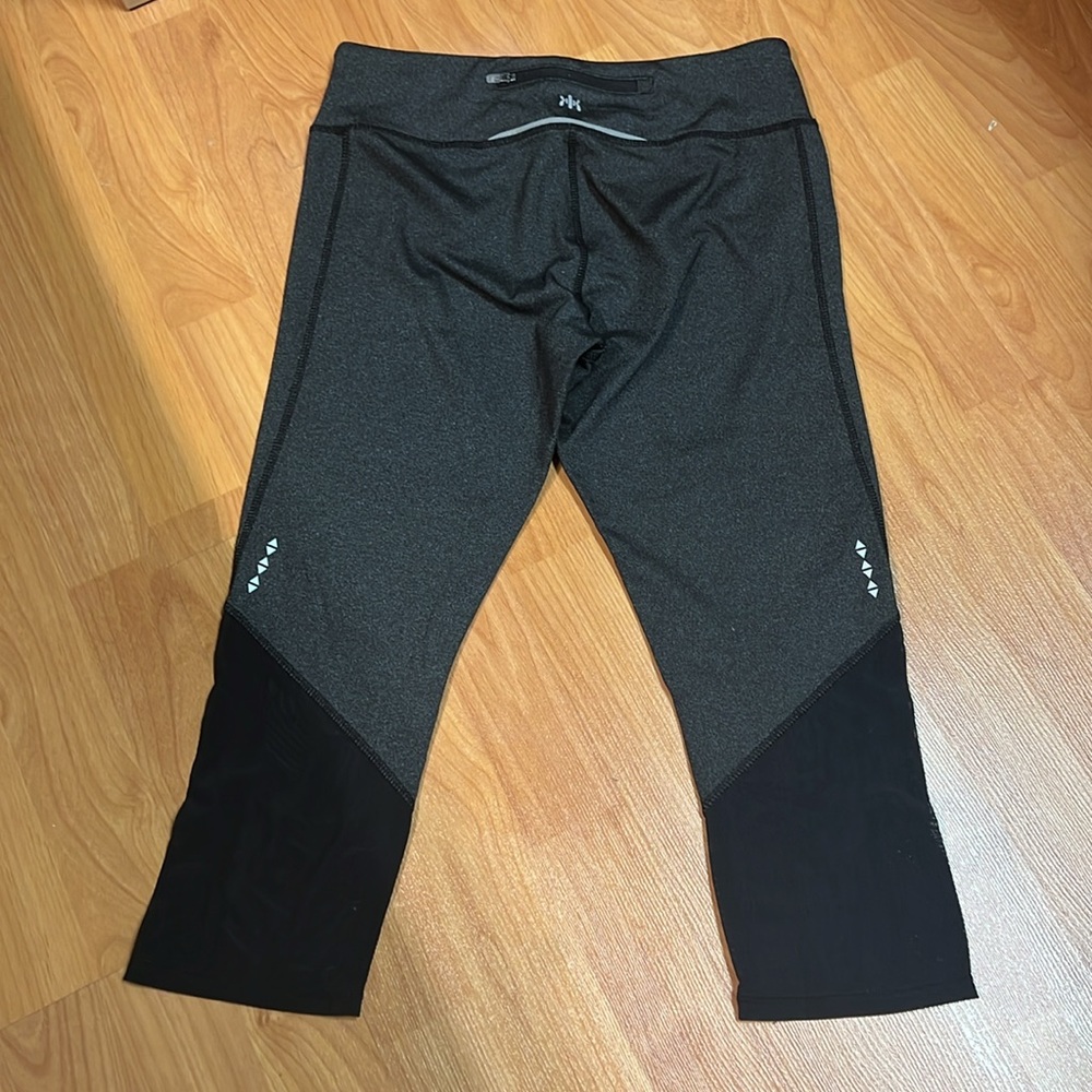 2/$35 NWOT Kyodan Black Cropped Leggings Mesh Bottoms (Medium)
